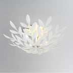 Crystorama 560-MT Matte White Broche 4 Light Matte White Semi Flush Mount Image 2