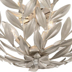 Crystorama 560-SA Antique Silver Broche 4 Light Antique Silver Semi Flush Mount Image 3