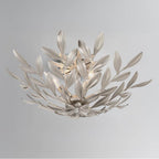 Crystorama 560-SA Antique Silver Broche 4 Light Antique Silver Semi Flush Mount Image 2