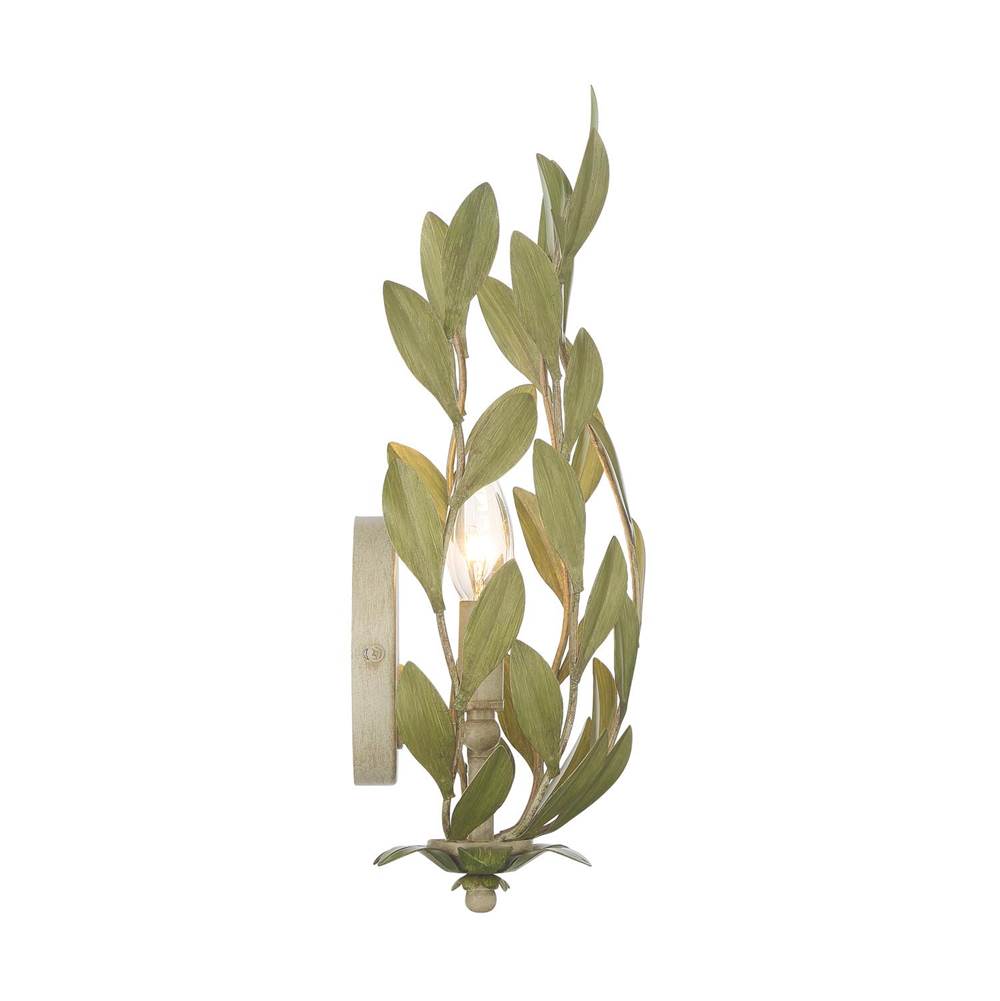 Crystorama 561-CT Champagne Green Tea Broche 8.25'' Champagne Green Tea Sconce Image 6