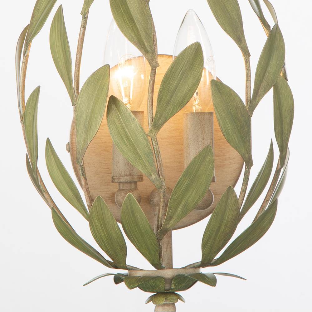 Crystorama 561-CT Champagne Green Tea Broche 8.25'' Champagne Green Tea Sconce Image 5