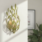 Crystorama 561-CT Champagne Green Tea Broche 8.25'' Champagne Green Tea Sconce Image 4