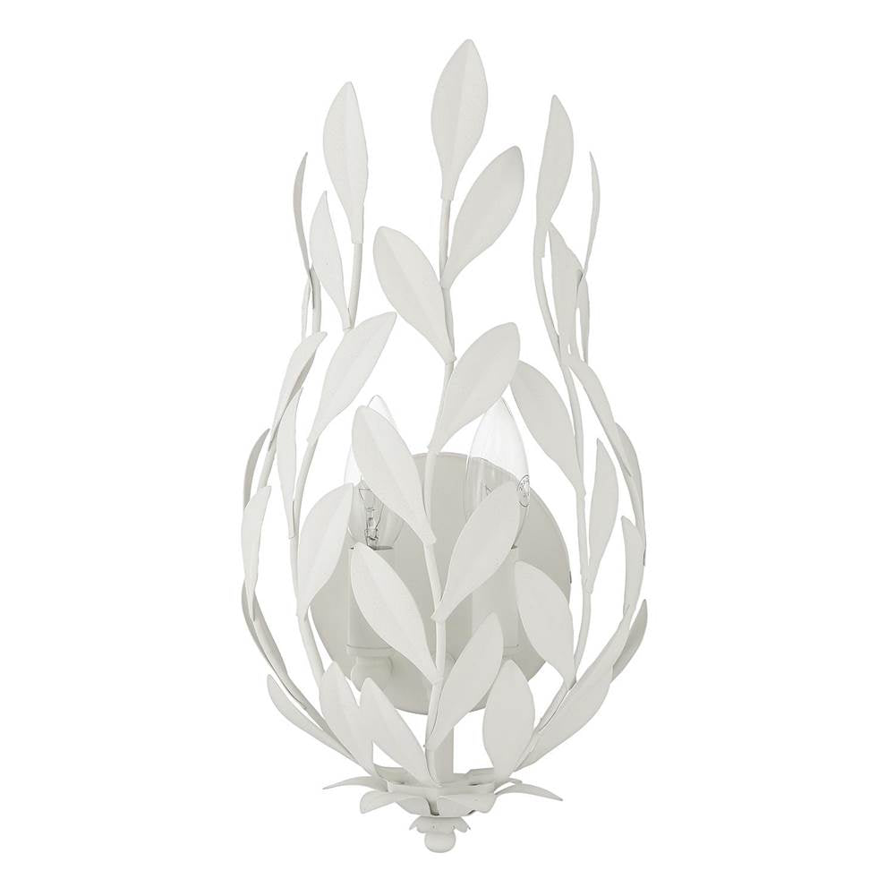 Crystorama Broche 8.25'' Champagne Green Tea Sconce