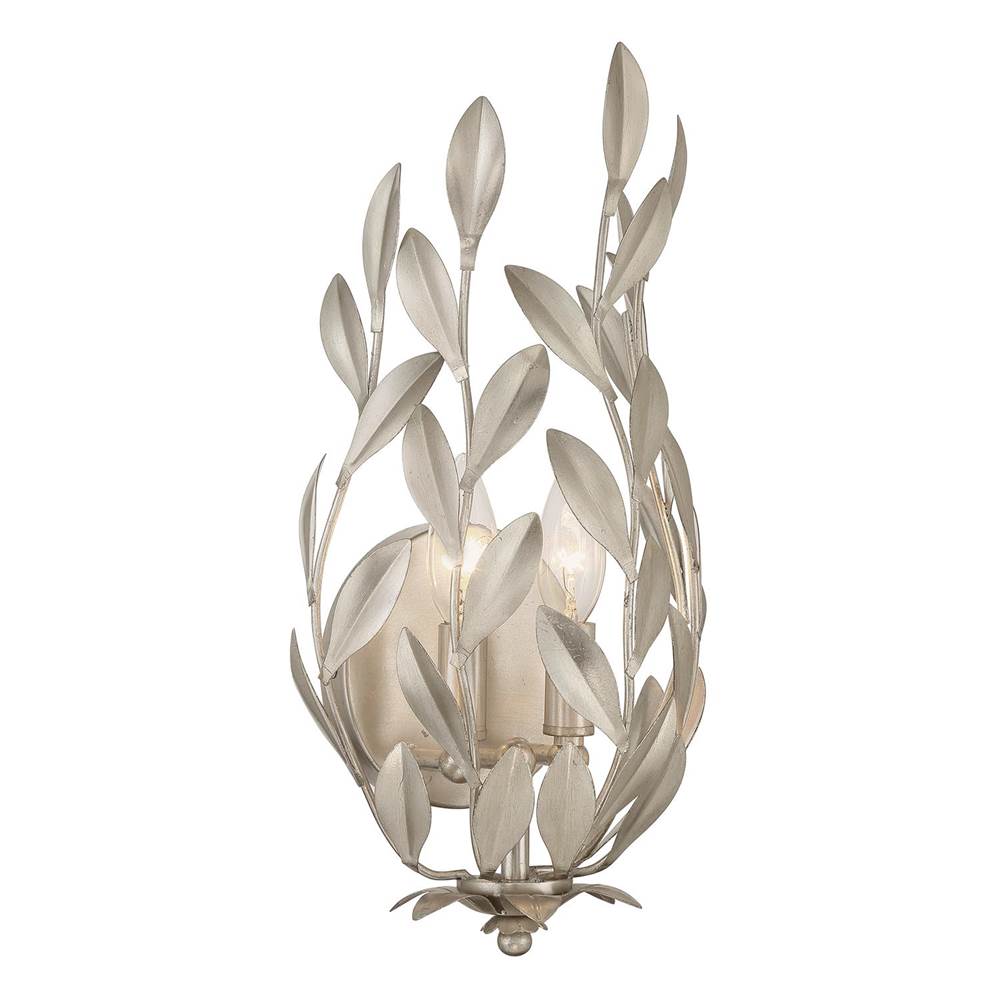 Crystorama 561-SA Antique Silver Broche 1 Light Antique Silver Sconce Image 5