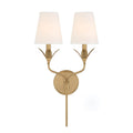 Crystorama 562-GA Antique Gold Broche 2 Light Antique Gold Sconce Image 1