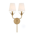 Crystorama 562-GA Antique Gold Broche 2 Light Antique Gold Sconce Image 1