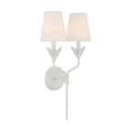 Crystorama 562-MT Matte White Broche 2 Light Matte White Sconce Image 5