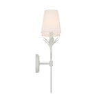 Crystorama 562-MT Matte White Broche 2 Light Matte White Sconce Image 4