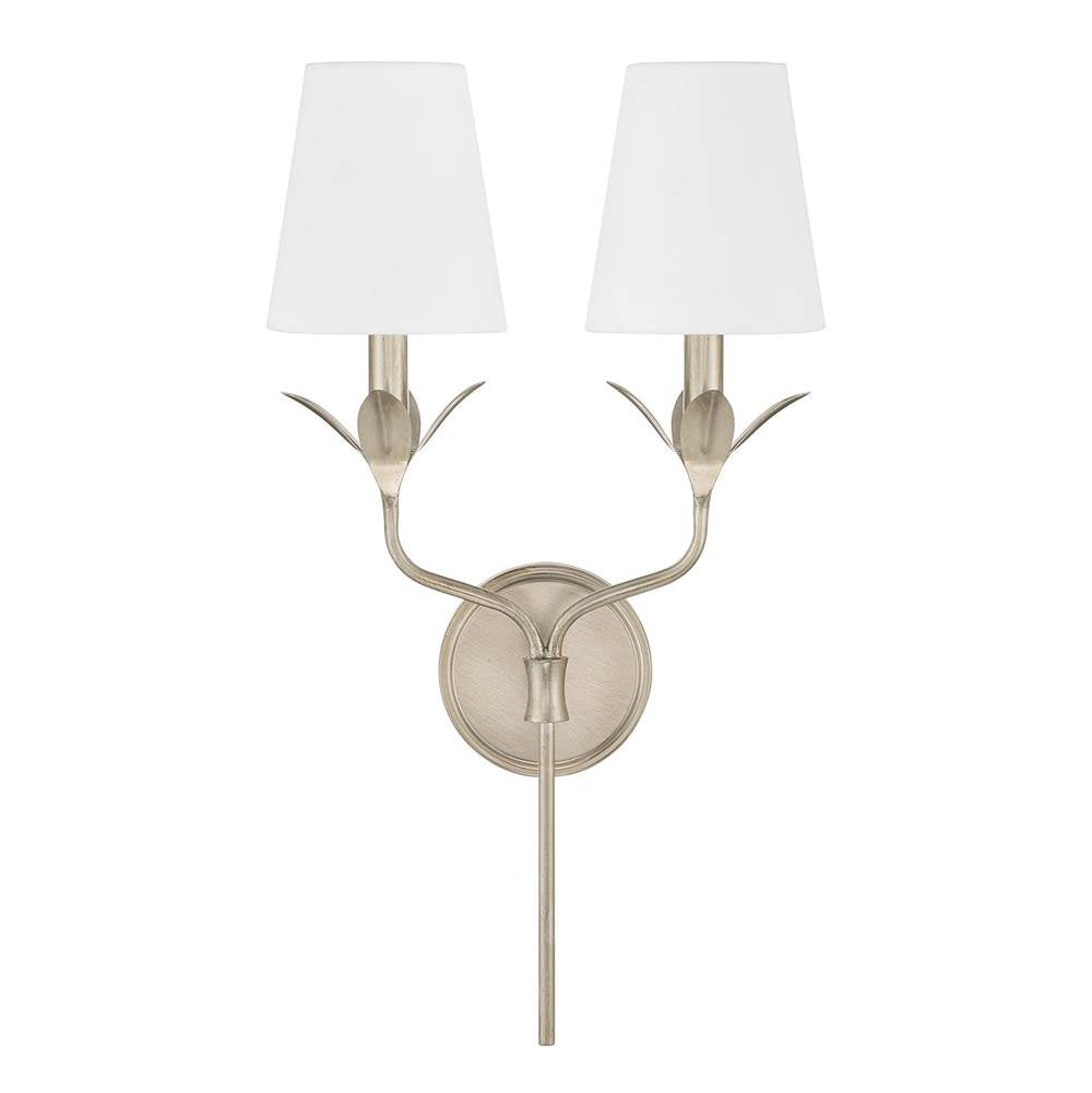 Crystorama Broche 2 Light Antique Gold Sconce