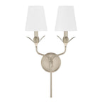 Crystorama Broche 2 Light Antique Gold Sconce