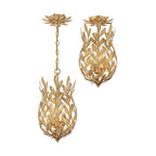 Crystorama 563-GA Antique Gold Broche 3 Light Antique Gold Mini Pendant Image 4