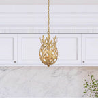 Crystorama 563-GA Antique Gold Broche 3 Light Antique Gold Mini Pendant Image 3