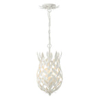 Crystorama 563-MT Matte White Broche 3 Light Matte White Mini Pendant Image 6