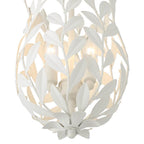 Crystorama 563-MT Matte White Broche 3 Light Matte White Mini Pendant Image 4
