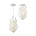 Crystorama 563-MT Matte White Broche 3 Light Matte White Mini Pendant Image 3