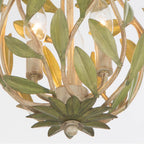 Crystorama 565-CT Champagne Green Tea Broche 9'' Champagne Green Tea Chandelier Image 4