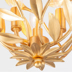 Crystorama 565-GA_CEILING Antique Gold Broche 9'' Antique Gold Semi Flush Mount Image 4