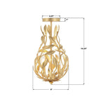 Crystorama 565-GA_CEILING Antique Gold Broche 9'' Antique Gold Semi Flush Mount Image 2
