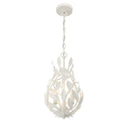Crystorama 565-MT Matte White Broche 9'' Matte White Chandelier Image 5