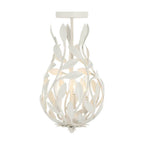 Crystorama 565-MT_CEILING Matte White Broche 9'' Matte White Semi Flush Mount Image 6