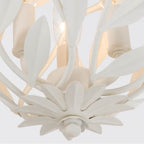 Crystorama 565-MT_CEILING Matte White Broche 9'' Matte White Semi Flush Mount Image 4