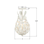 Crystorama 565-MT_CEILING Matte White Broche 9'' Matte White Semi Flush Mount Image 2