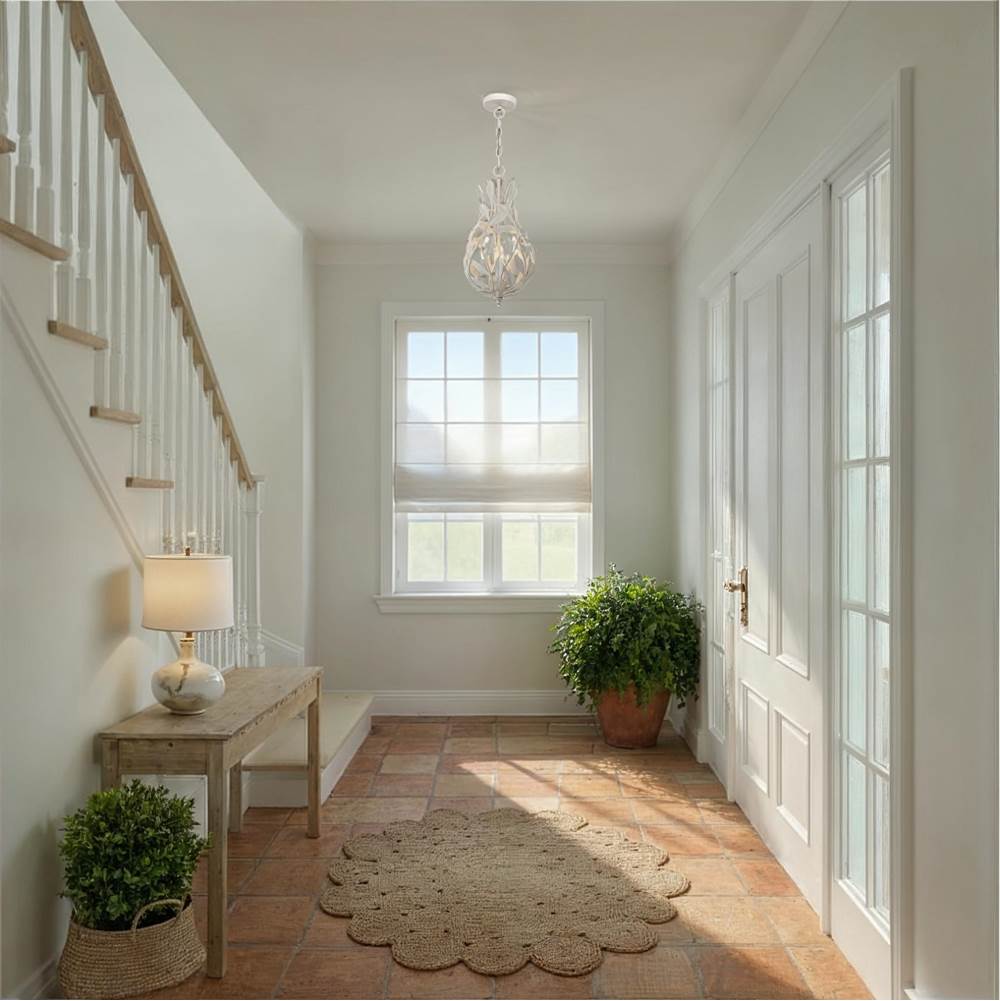 Crystorama 565-MT Matte White Broche 9'' Matte White Chandelier Image 3