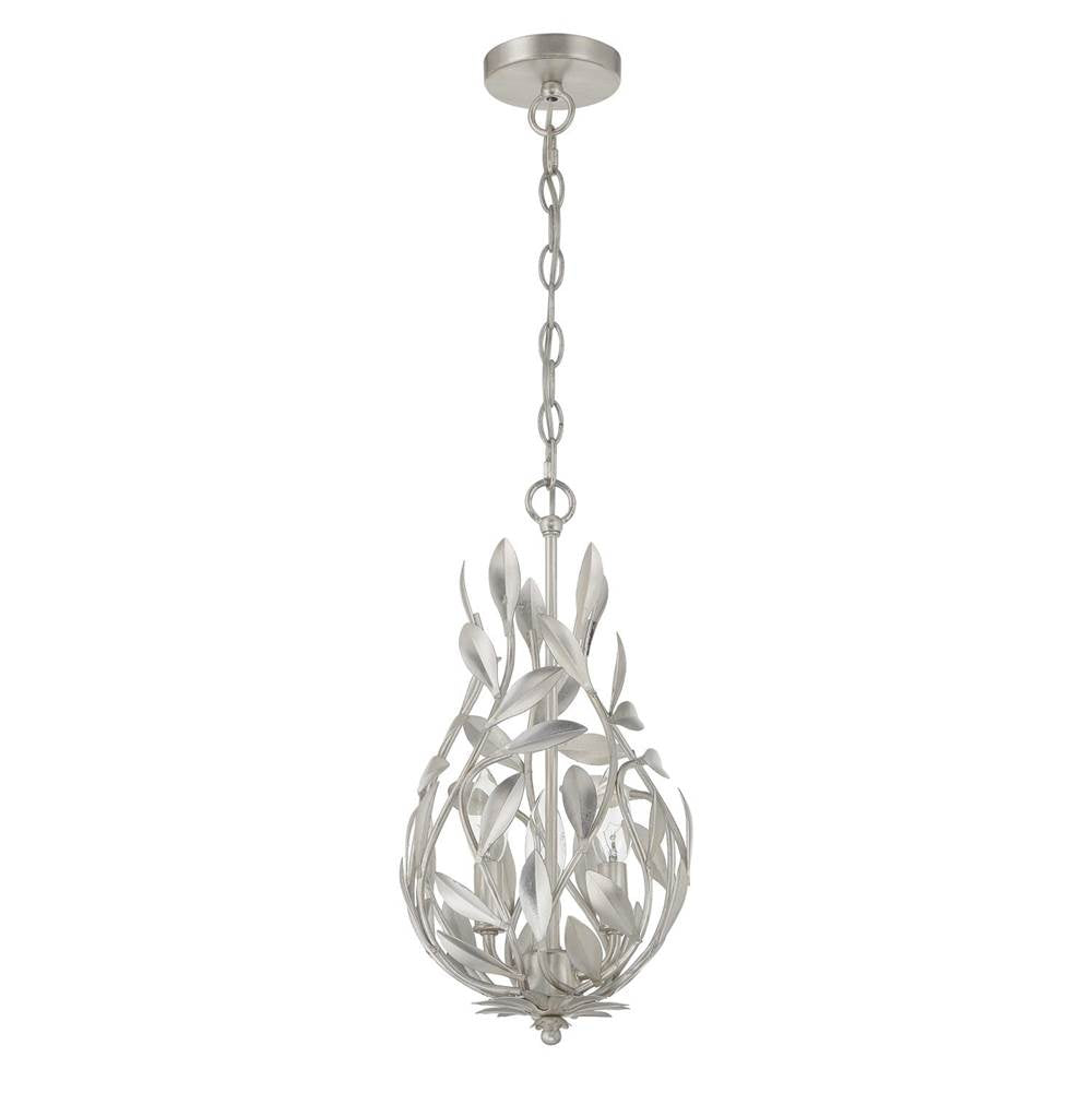 Crystorama Broche 9'' Champagne Green Tea Chandelier