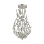 Crystorama Broche 9'' Champagne Green Tea Semi Flush Mount