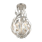 Crystorama 565-SA_CEILING Antique Silver Broche 9'' Antique Silver Semi Flush Mount Image 5