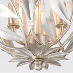Crystorama 565-SA_CEILING Antique Silver Broche 9'' Antique Silver Semi Flush Mount Image 4