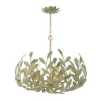 Crystorama 566-CT Champagne Green Tea Broche 5 Light Champagne Green Tea Chandelier Image 1
