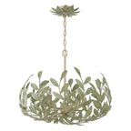 Crystorama Broche 5 Light Champagne Green Tea Chandelier