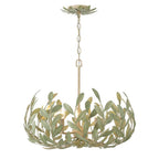 Crystorama 566-CT Champagne Green Tea Broche 5 Light Champagne Green Tea Chandelier Image 5