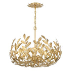Crystorama Broche 5 Light Champagne Green Tea Chandelier