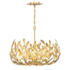 Crystorama 566-GA Antique Gold Broche 5 Light Antique Gold Chandelier Image 7