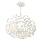 Crystorama 566-MT Matte White Broche 5 Light Matte White Chandelier Image 6