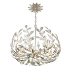 Crystorama 566-SA Antique Silver Broche 5 Light Antique Silver Chandelier Image 6