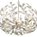 Crystorama 566-SA Antique Silver Broche 5 Light Antique Silver Chandelier Image 5