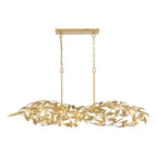 Crystorama Broche 50.5'' Antique Gold Linear Chandelier