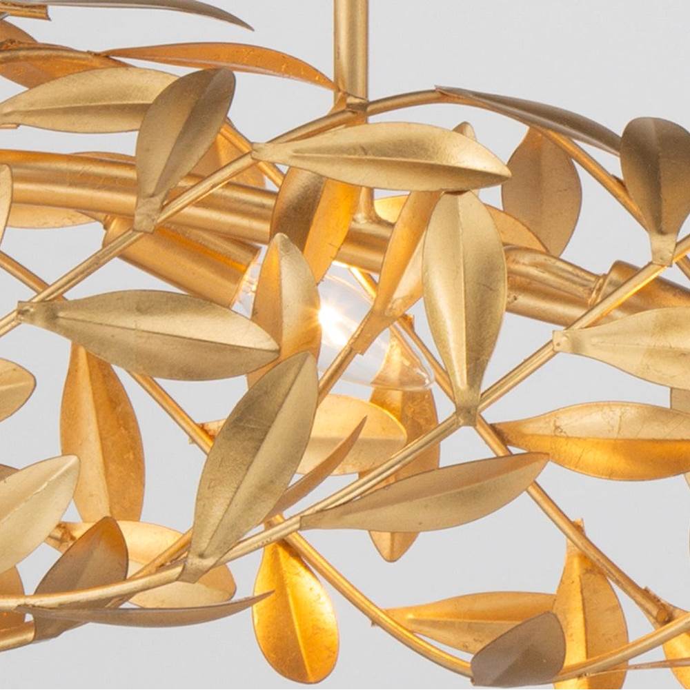 Crystorama 567-GA Antique Gold Broche 50.5'' Antique Gold Linear Chandelier Image 3
