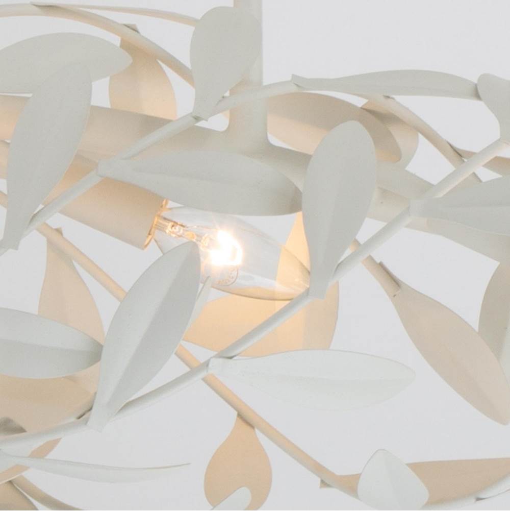Crystorama 567-MT Matte White Broche 50.5'' Matte White Linear Chandelier Image 4