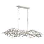 Crystorama Broche 50.5'' Antique Gold Linear Chandelier