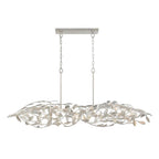 Crystorama 567-SA Antique Silver Broche 50.5'' Antique Silver Linear Chandelier Image 6