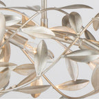 Crystorama 567-SA Antique Silver Broche 50.5'' Antique Silver Linear Chandelier Image 4