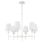 Crystorama Broche 6 Light Antique Gold Chandelier