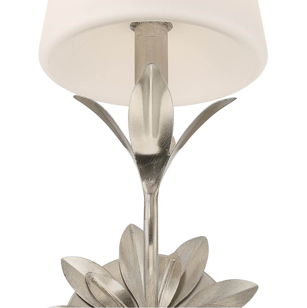 Crystorama 571-OP-SA Antique Silver Broche 1 Light Antique Silver Sconce Image 5