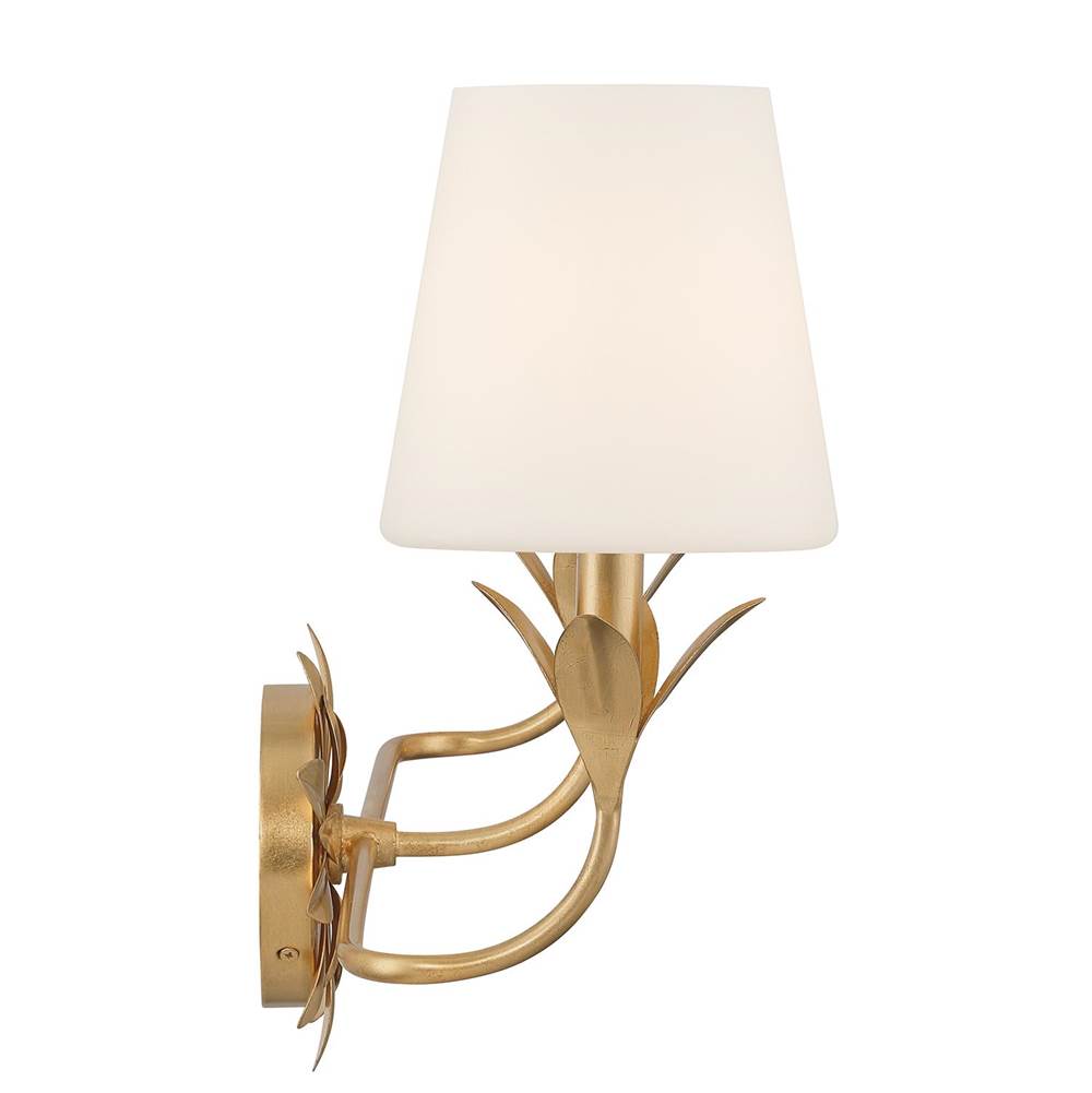 Crystorama 573-OP-GA Antique Gold Broche 3 Light Antique Gold Bathroom Vanity Image 6