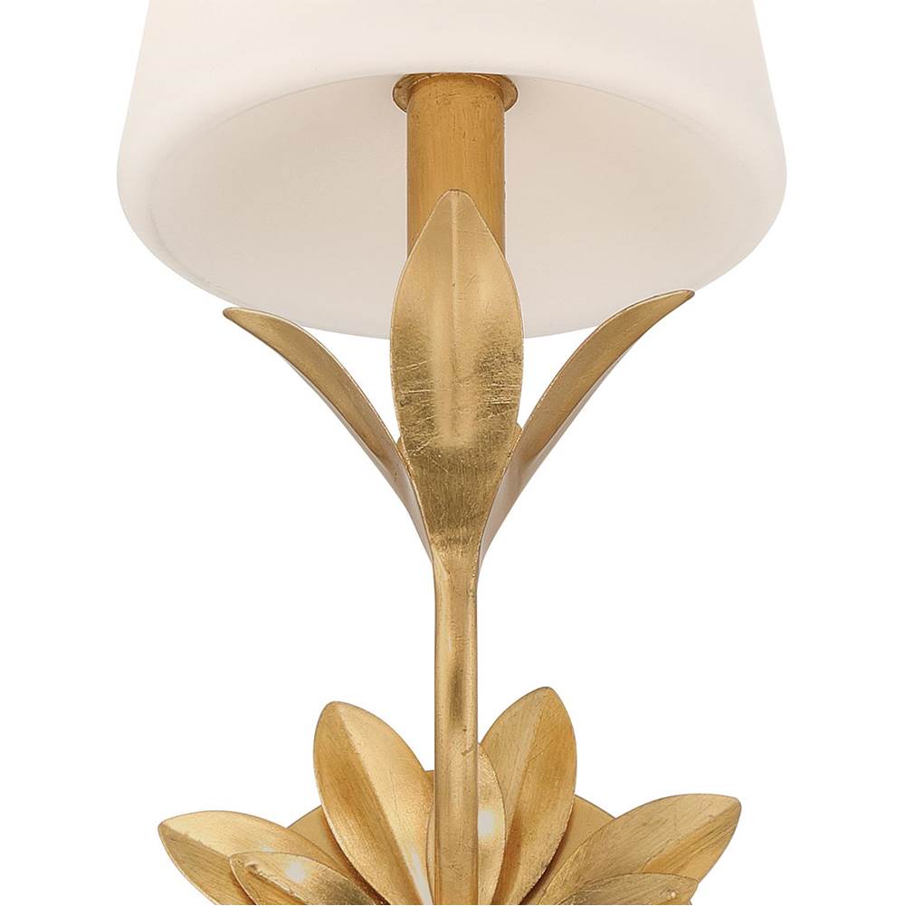 Crystorama 573-OP-GA Antique Gold Broche 3 Light Antique Gold Bathroom Vanity Image 5