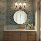 Crystorama 573-OP-GA Antique Gold Broche 3 Light Antique Gold Bathroom Vanity Image 4